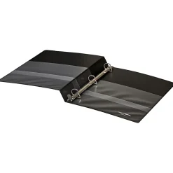 Office Depot® Brand Heavy-Duty View 3-Ring Binder, 1" D-Rings, 49% Recycled, Black