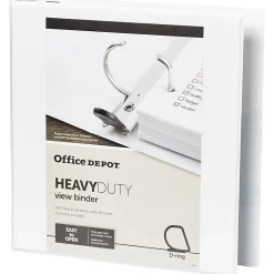 Office Depot® Brand Heavy-Duty View 3-Ring Binder, 1 1/2