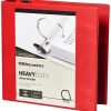 Office Depot® Brand Heavy-Duty View 3-Ring Binder, 3" D-Rings, 49% Recycled, Red