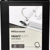 Office Depot® Brand Heavy-Duty View 3-Ring Binder, 1 1/2" D-Rings, 49% Recycled, Black