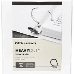Office Depot® Brand Heavy-Duty View 3-Ring Binder, 1