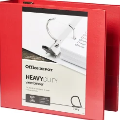 Office Depot® Brand Heavy-Duty View 3-Ring Binder, 4