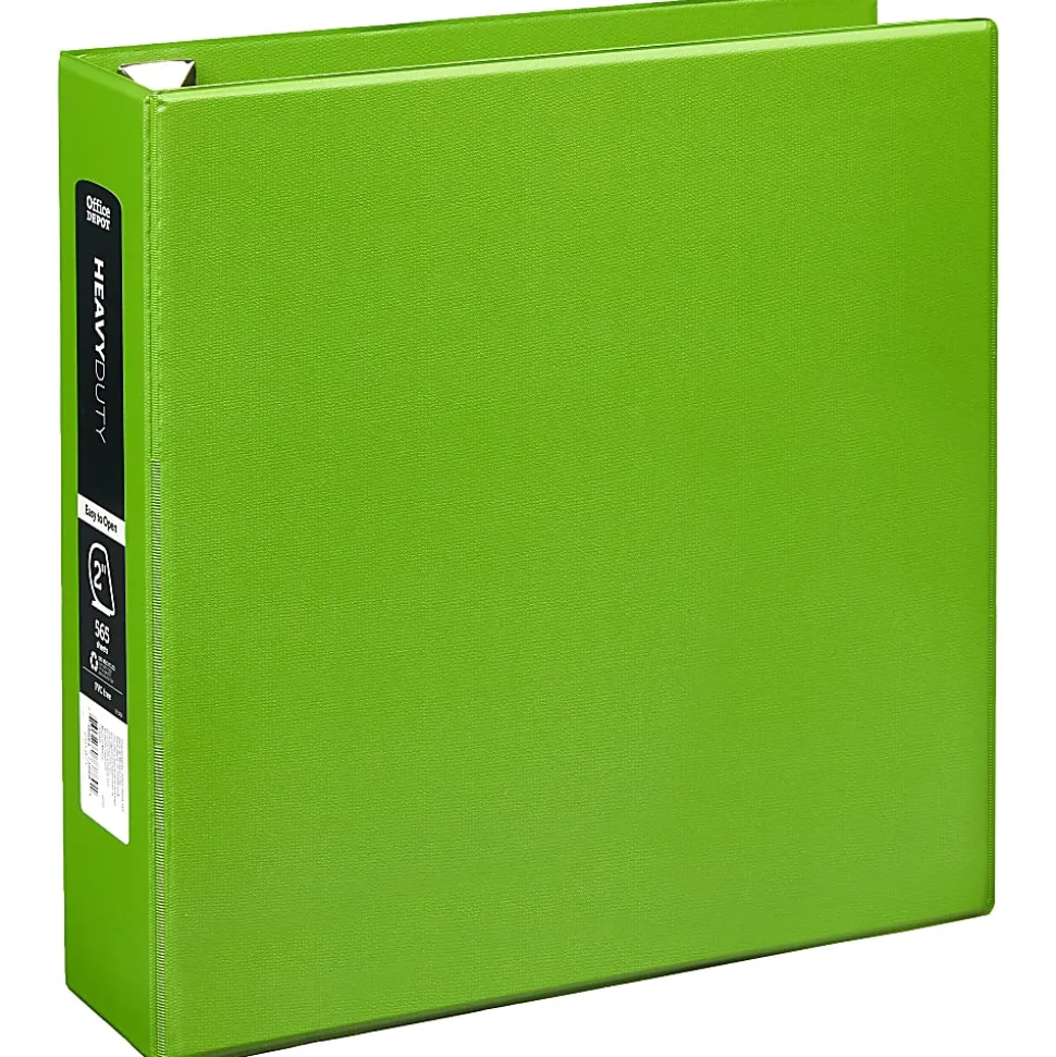 Office Depot® Brand Heavy-Duty 3-Ring Binder, 2" D-Rings, Army Green
