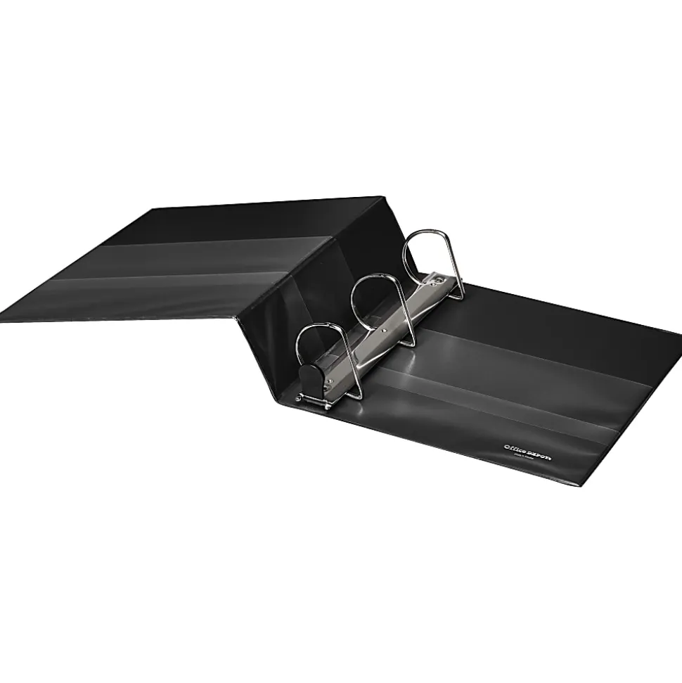 Office Depot® Brand Heavy-Duty 3-Ring Binder, 3" D-Rings, Black