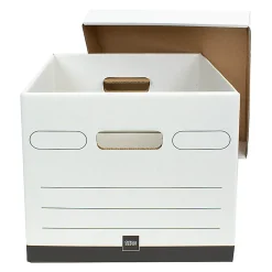 Office Depot® Brand Heavy-Duty Quick Set Up Storage Boxes, Letter/Legal Size, 15