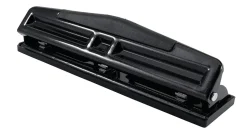 Office Depot® Brand 3-Hole Adjustable Punch, Black