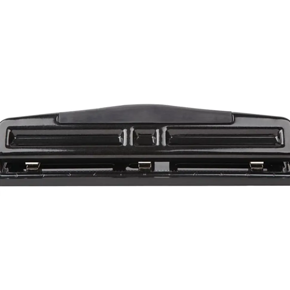Office Depot® Brand 3-Hole Adjustable Punch, Black