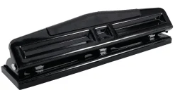 Office Depot® Brand 3-Hole Adjustable Punch, Black