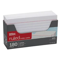Office Depot® Brand Index Cards And Tray Set, 3