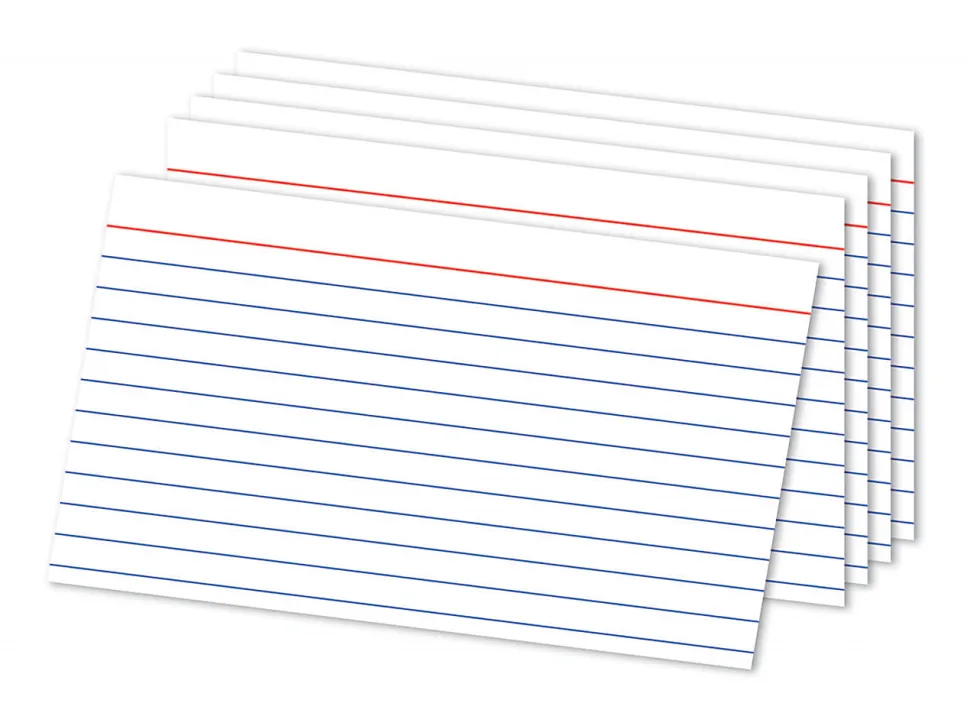 Office Depot® Brand Index Cards, Ruled, 5" x 8", White, Pack Of 300, OD10003