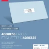 Office Depot® Brand Inkjet/Laser Address Labels, Rectangle, 1" x 2 5/8", White, Pack Of 3,000