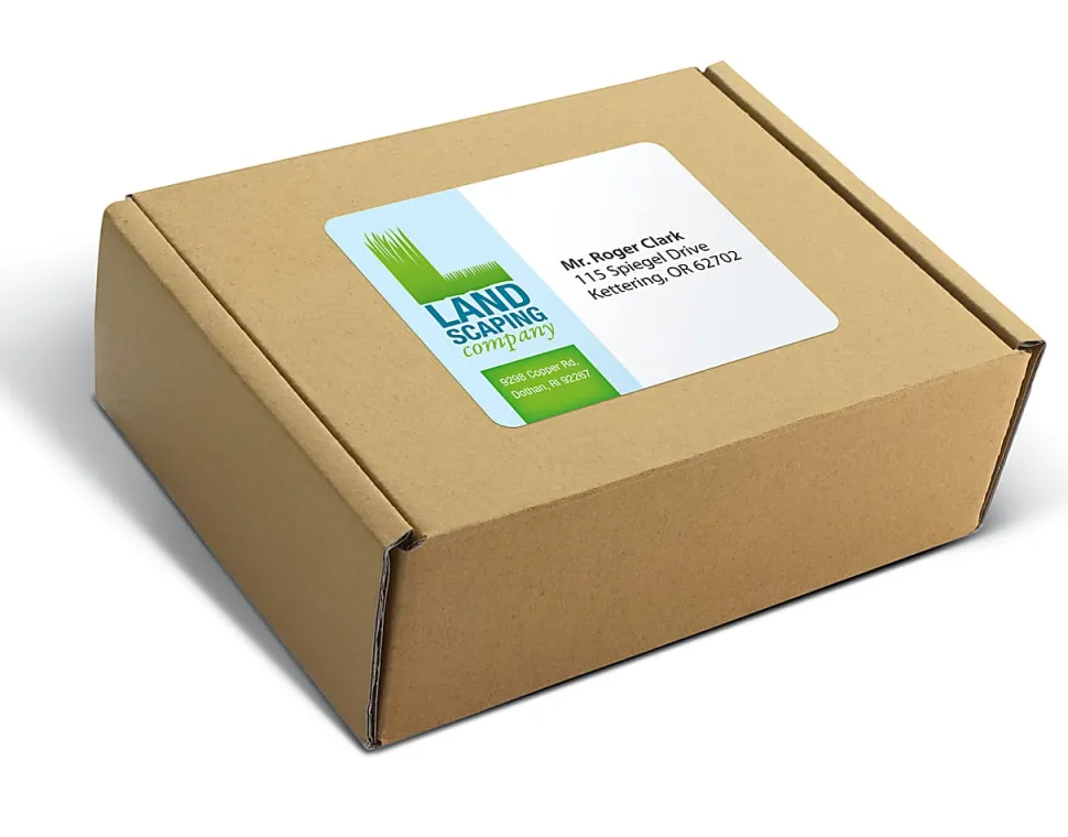 Office Depot® Brand Inkjet/Laser Shipping Labels, Rectangle, 3 1/3" x 4", White, Pack Of 150