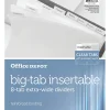 Office Depot® Brand Insertable Extra-Wide Dividers With Big Tabs, Clear, 8-Tab