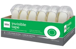 Office Depot® Brand Invisible Tape With Dispenser, 3/4" x 900",  Pack Of 6