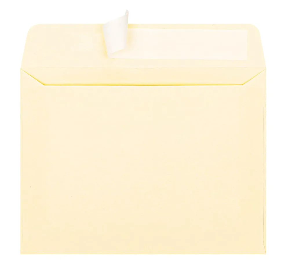 Office Depot® Brand Invitation Envelopes, A2, 4-3/8" x 5-3/4", Clean Seal, Ivory, Box Of 100