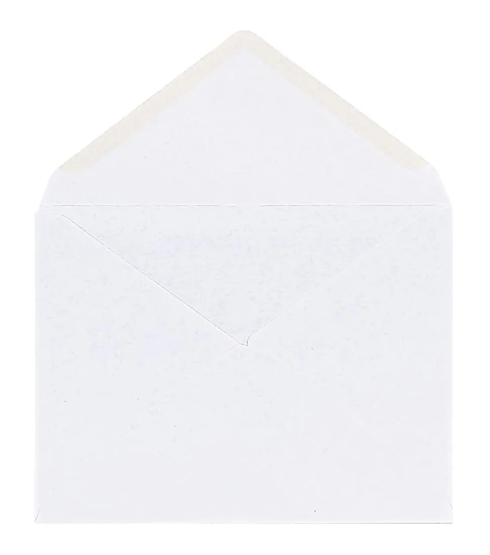 Office Depot® Brand Invitation Envelopes, A2, 4-3/8" x 5-3/4", Gummed Seal, White, Box Of 100