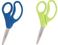 Office DepotĀ® Brand Kids' Scissors, 5", Pointed Tip, Assorted Colors, Pack Of 12 Scissors