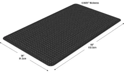 Office Depot® Brand K-Marble Foot Anti-Fatigue Mat, 36" x 60", Black/White