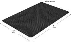 Office Depot® Brand K-Marble Foot Anti-Fatigue Mat, 24"H x 36"W, Black/White