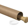 Office Depot® Brand Kraft Mailing Tubes With Plastic Endcaps, 3" x 24", Pack Of 24