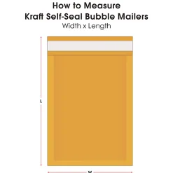 Office Depot® Brand Kraft Self-Seal Bubble Mailers, #6, 12 1/2" x 19", Pack Of 25