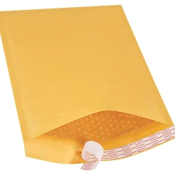 Office Depot® Brand Kraft Self-Seal Bubble Mailers, #4, 9 1/2" x 14 1/2", Pack Of 100