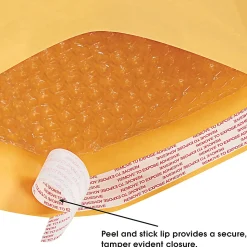 Office Depot® Brand Kraft Self-Seal Bubble Mailers, #4, 9 1/2
