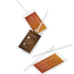 Office Depot® Brand Laminating Pouches, Luggage Tag With Loop, 5 Mil, 2 1/2" x 4 1/4", Pack Of 25