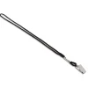 Office Depot® Brand Lanyards With Alligator Clips, Black, Pack Of 12