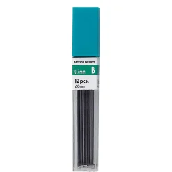 Office DepotĀ® Brand Lead Refills, 0.7 mm, B Hardness, Tube Of 12 Leads, Pack Of 3 Tubes