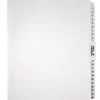 Office Depot® Brand Legal Index Exhibit Unpunched Dividers With Laminated Tabs, Black/White, Numbered 1-25