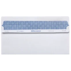 Office Depot® Brand #10 Lift & Press™ Premium Security Envelopes, Double-Window, Self Seal, 100% Recycled, White, Box Of 500