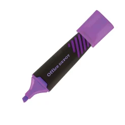 Office Depot® Brand Liquid Highlighters, Chisel Point, Black/Translucent Barrel, Assorted Ink Colors, Pack Of 6