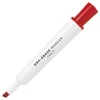 Office Depot® Brand Low-Odor Dry-Erase Markers, Chisel Point, 100% Recycled Plastic Barrel, Red, Pack Of 12