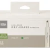 Office Depot® Brand Low-Odor Dry-Erase Markers, Chisel Point, 100% Recycled Plastic Barrel, Green, Pack Of 12