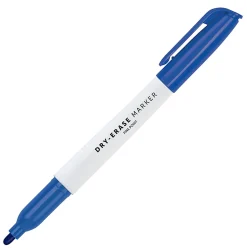 Office Depot® Brand Low-Odor Pen-Style Dry-Erase Markers, Fine Point, 100% Recycled Plastic Barrel, Assorted Colors, Pack Of 12