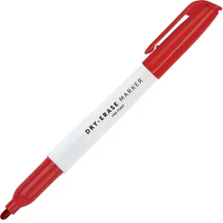 Office Depot® Brand Low-Odor Pen-Style Dry-Erase Markers, Fine Point, 100% Recycled Plastic Barrel, Assorted Colors, Pack Of 12