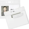 Office Depot® Brand Magnet Badge Holders, 3 1/2" x 2 3/8", Clear, Pack Of 4