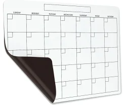 Office Depot® Brand Magnetic Dry-Erase/Blackboard Menu And Calendar Combo Set, 17" x 13", Black
