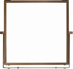 Office Depot® Brand Magnetic Table-Top Dry-Erase Board, 10" x 10", Dark Bronze Aluminum Frame