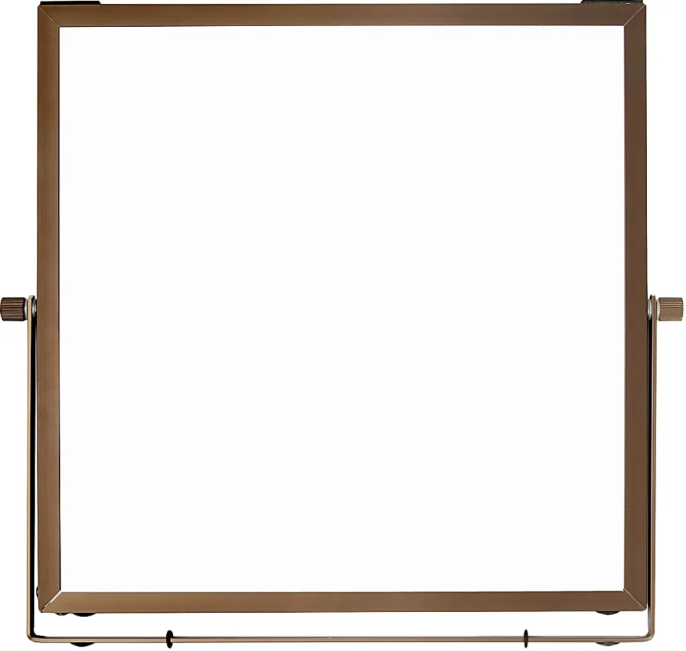 Office Depot® Brand Magnetic Table-Top Dry-Erase Board, 10" x 10", Dark Bronze Aluminum Frame