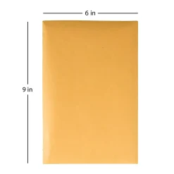 Office Depot® Brand Manila Catalog Envelopes, 6" x 9", Clean Seal, Brown Kraft, Box Of 250