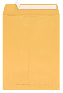 Office Depot® Brand Manila Catalog Envelopes, 9" x 12", Clean Seal, Brown Kraft, Box Of 100