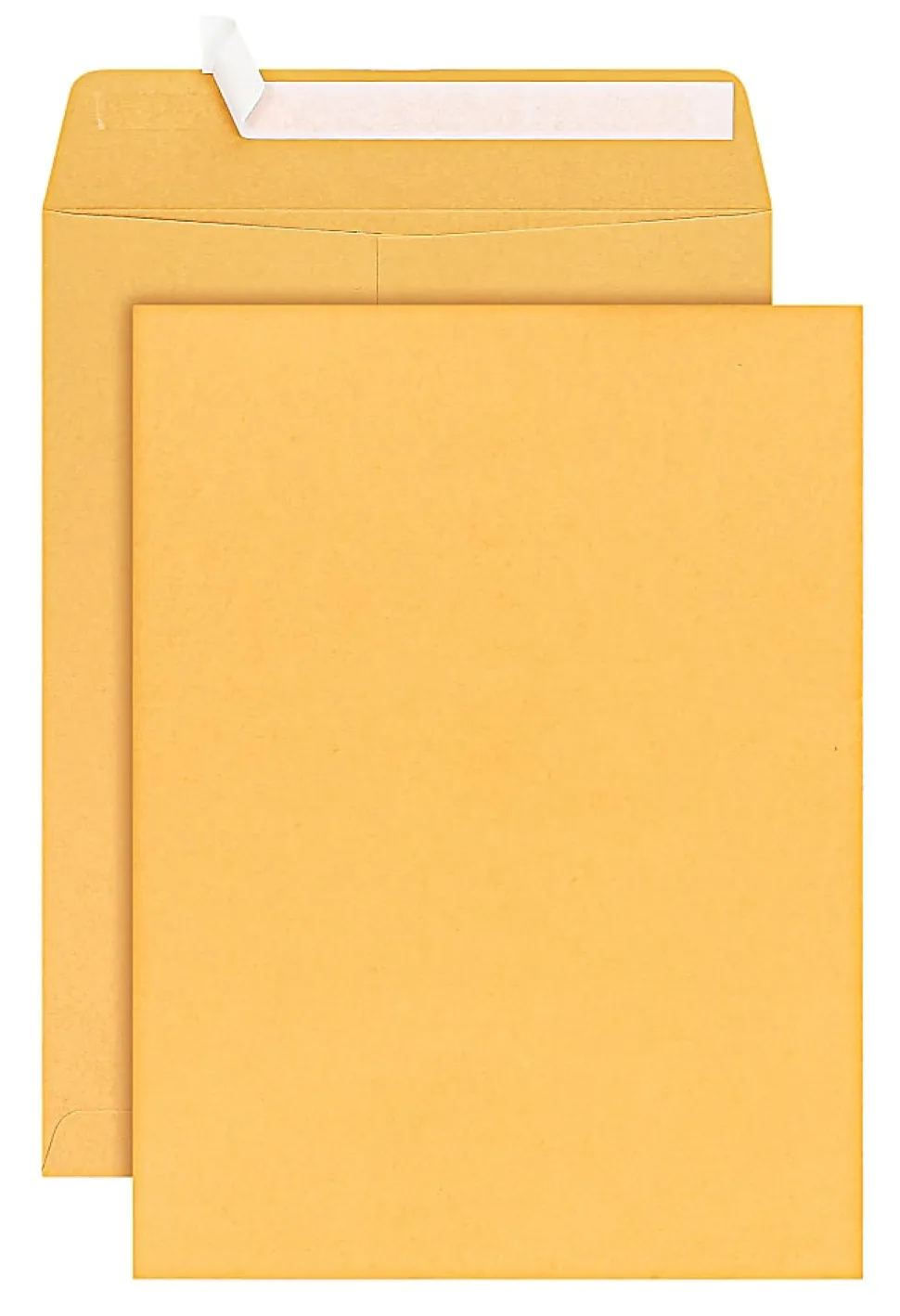 Office Depot® Brand Manila Catalog Envelopes, 9" x 12", Clean Seal, Brown Kraft, Box Of 100