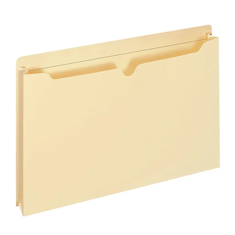 Office Depot® Brand Manila Double-Top File Jackets, 2" Expansion, Letter Size, Pack Of 25 File Jackets