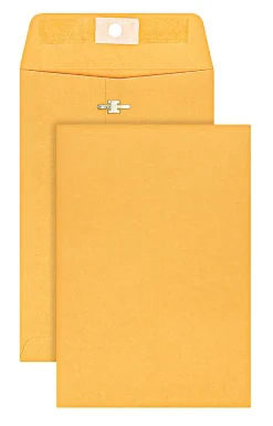 Office Depot® Brand Manila Envelopes, 6" x 9", Clasp Closure, Brown Kraft, Pack Of 25