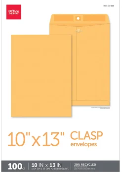 Office Depot® Brand Manila Envelopes, 10