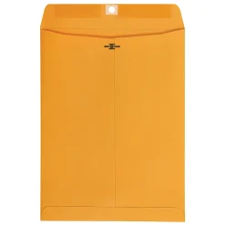 Office Depot® Brand Manila Envelopes, 9" x 12", Clasp Closure, Brown Kraft, Box Of 100