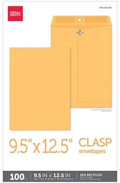 Office Depot® Brand Manila Envelopes, 9-1/2