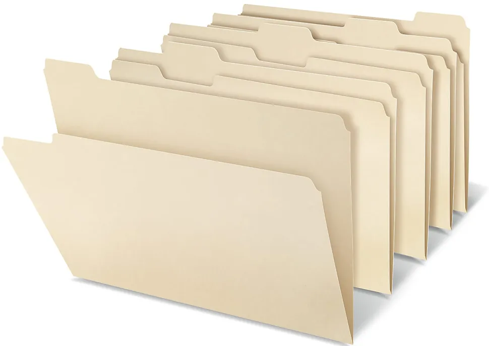Office Depot® Brand Manila File Folders, 3/4" Expansion, 1/5 Cut, Letter Size, Pack Of 100 Folders
